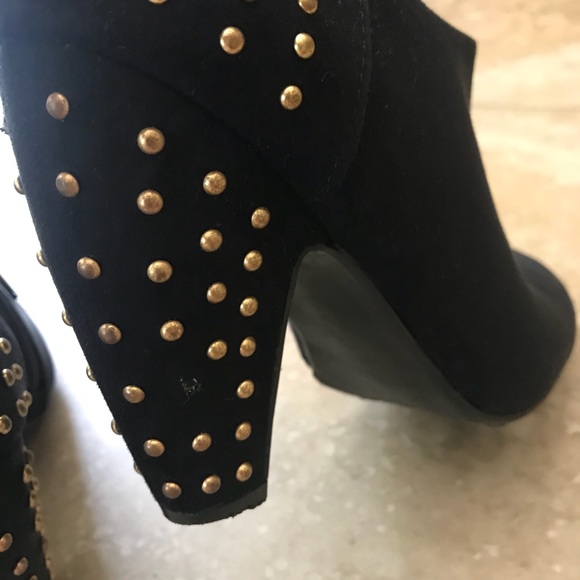 London Rebel studded black booties - Picture 4 of 7